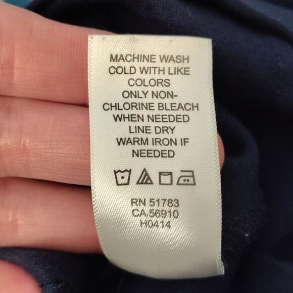 Maurices Navy Blue Pull On Stretch Knit Midi Pencil Skirt Size Large - Picture 10 of 10